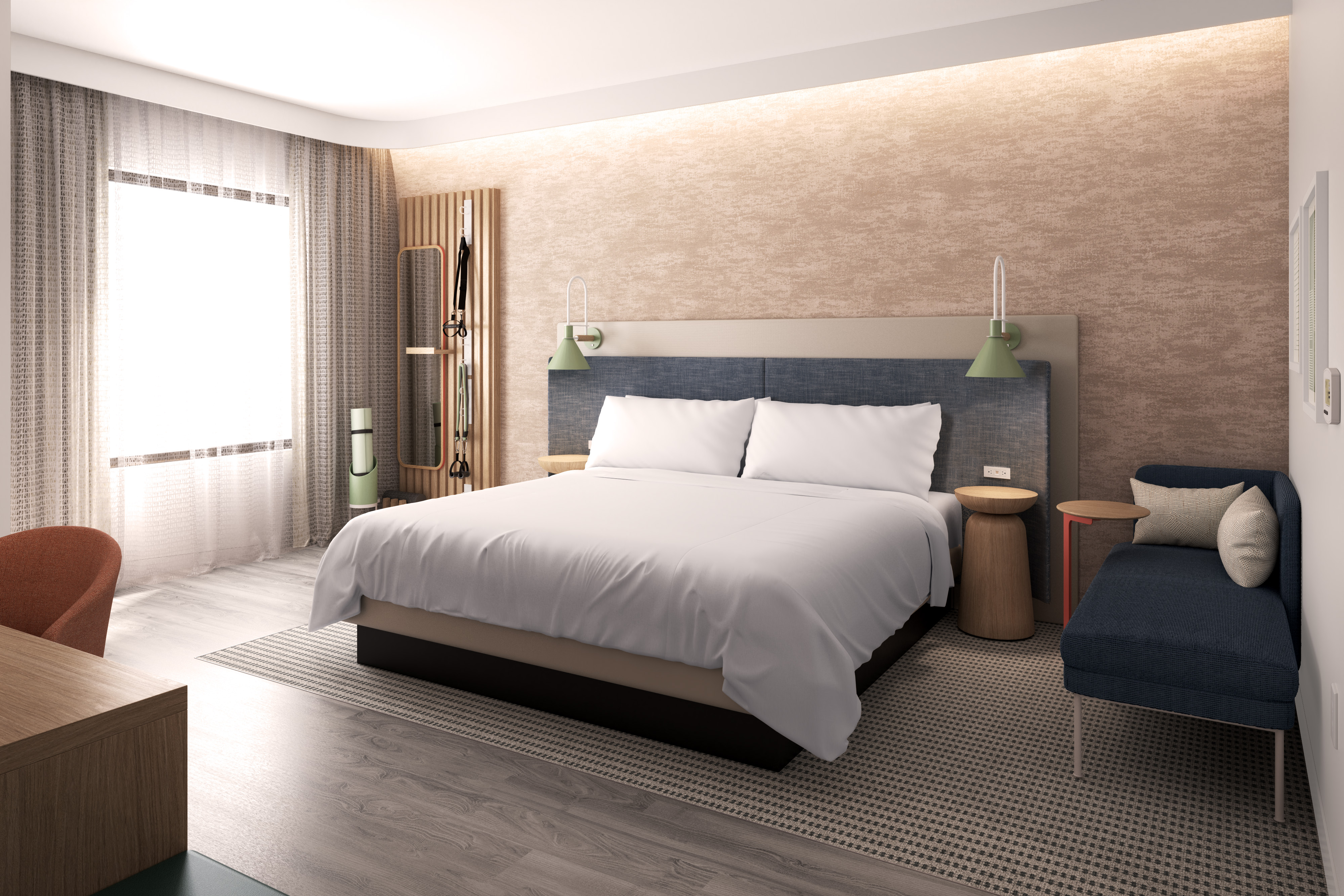 EVEN Hotels King Deluxe Room Rendering