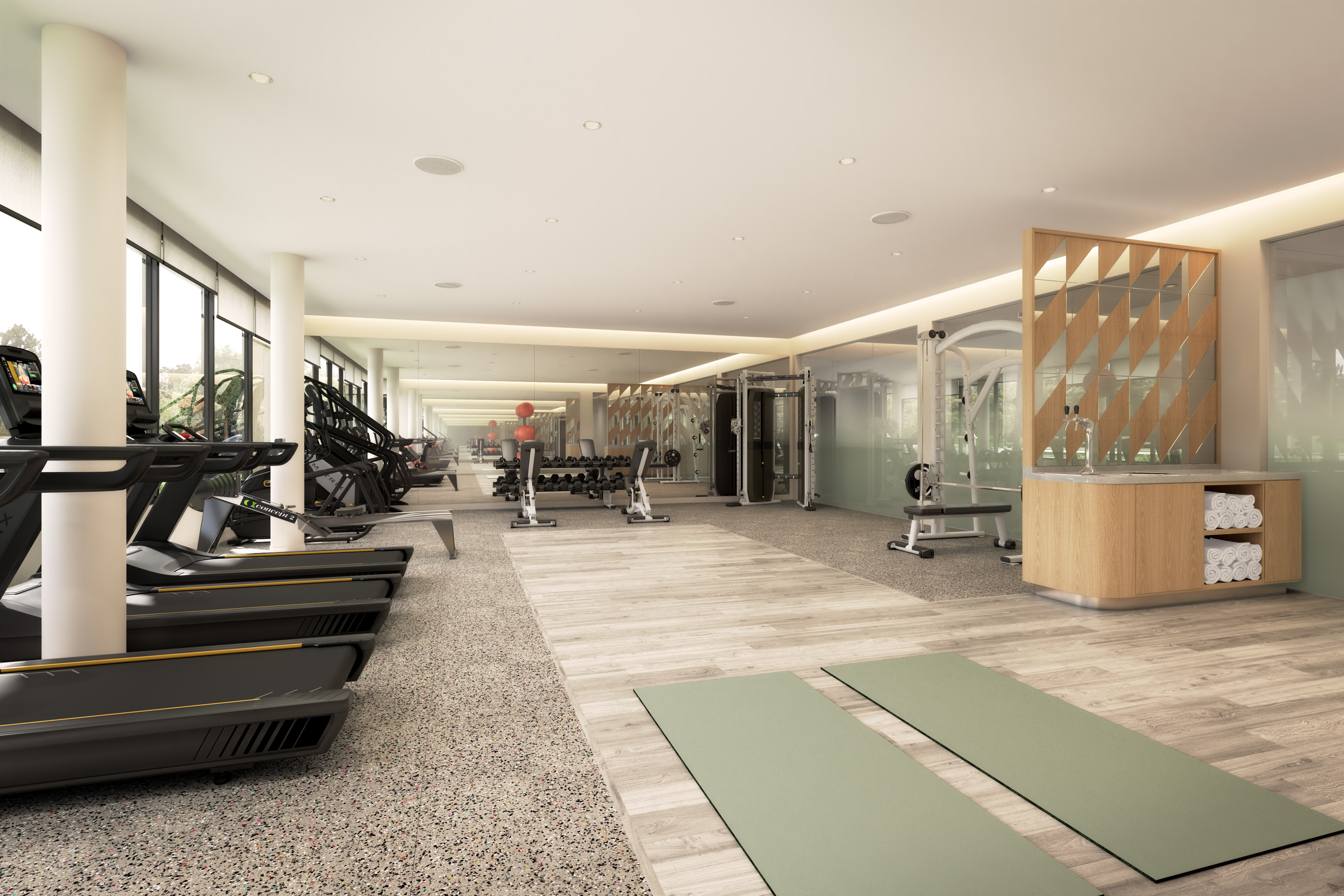 EVEN Hotels Athletic Studio Rendering