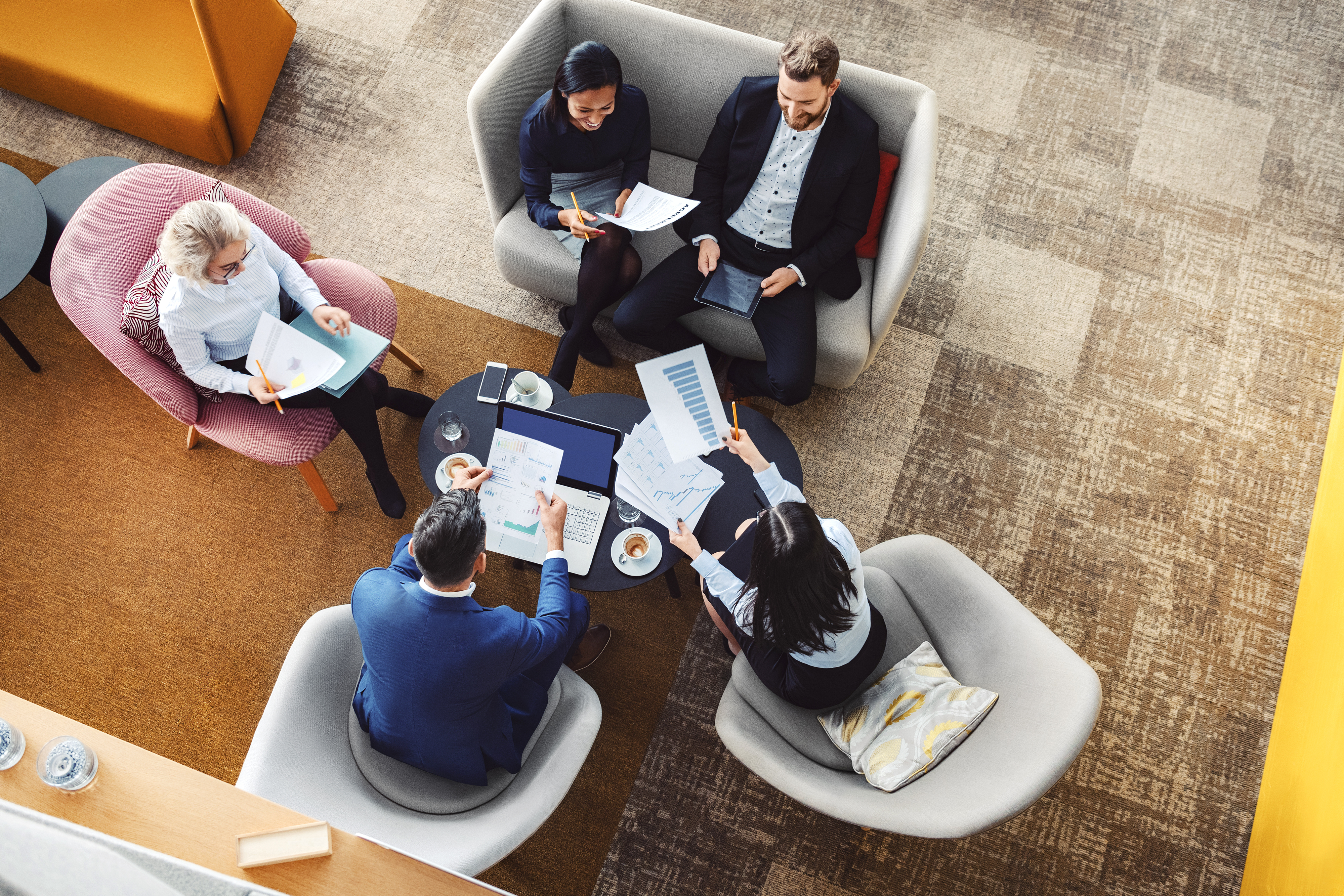 Group of people meeting.
