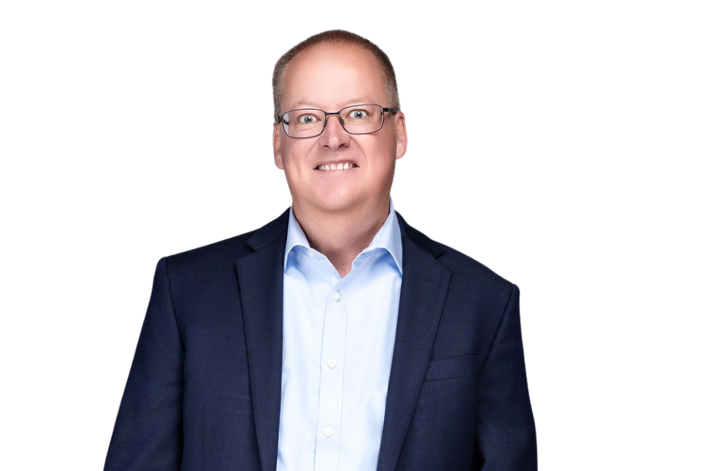 Shawn Siemers in blue suit